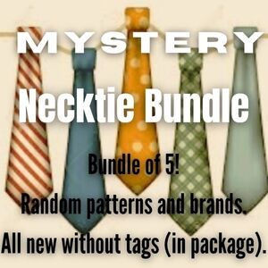 5 piece mystery necktie bundle NWOT
